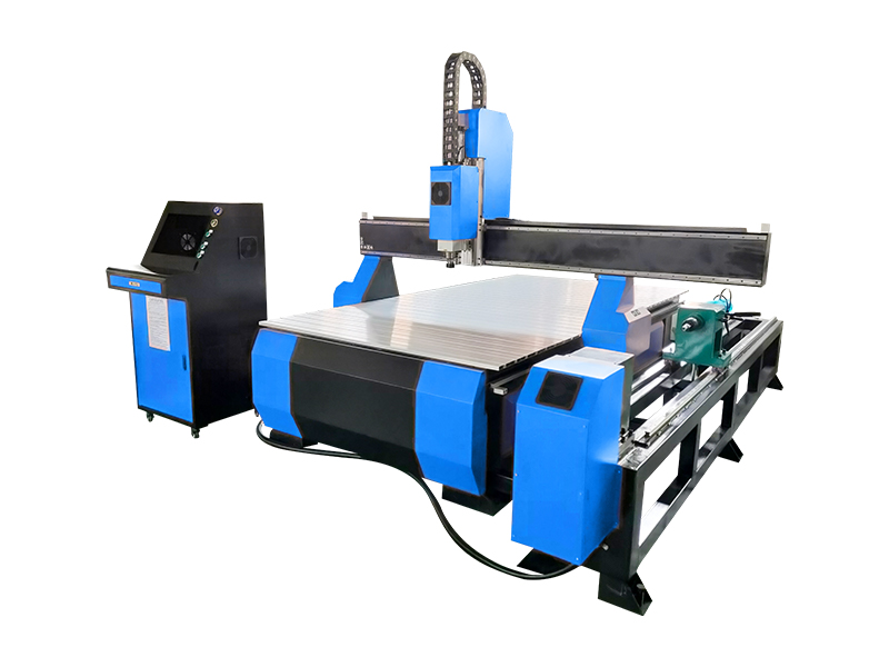 1325单头雕刻机加侧面旋转轴